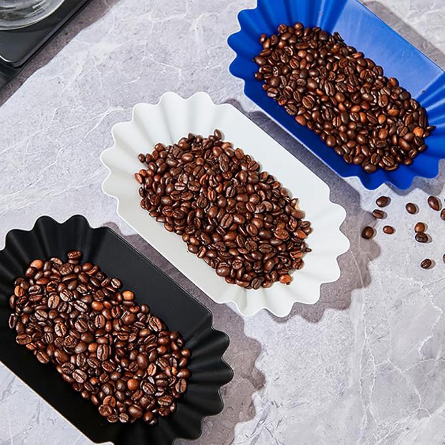 Coffee Beans Sample Tray Coffee Bean Display Dish Oval Sample Tray Storage Container Multi-functional Serving Tray for Home