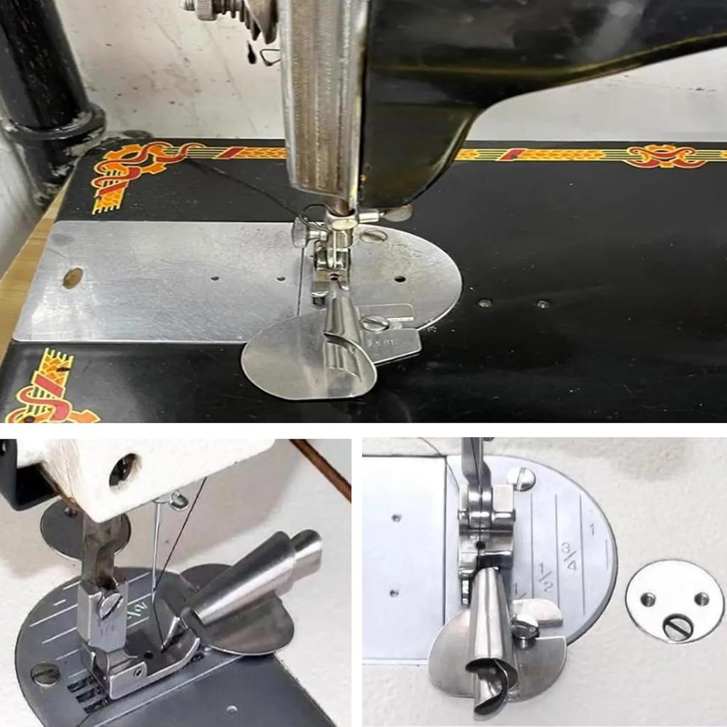 Универсальная швейная лапка для подгибки 4 шт., лапка для подгибки 7/8/9/10 мм шириной, лапка для подгибки валиком, лапка для швейной машины, подгибка для дома и промышленности