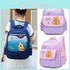 Kids Capybara Cartoon Lightweight Kindergarten Backpack For Student Days School