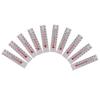 10 Pcs 5Cmx1.1Cm Miniature Paper Cardboard Thermometer Indoor -20-50 Celsius
