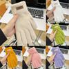 Warm Touch Screen Gloves Autumn Winter Knitted Gloves New Full Finger Mittens  Women