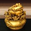 Богатство Все Медь Золотая Жаба Украшение Трехногая Золотая Жаба Сокровище Чаша Сто Богатство Золотая Жаба Украшения для Домашнего Декора
