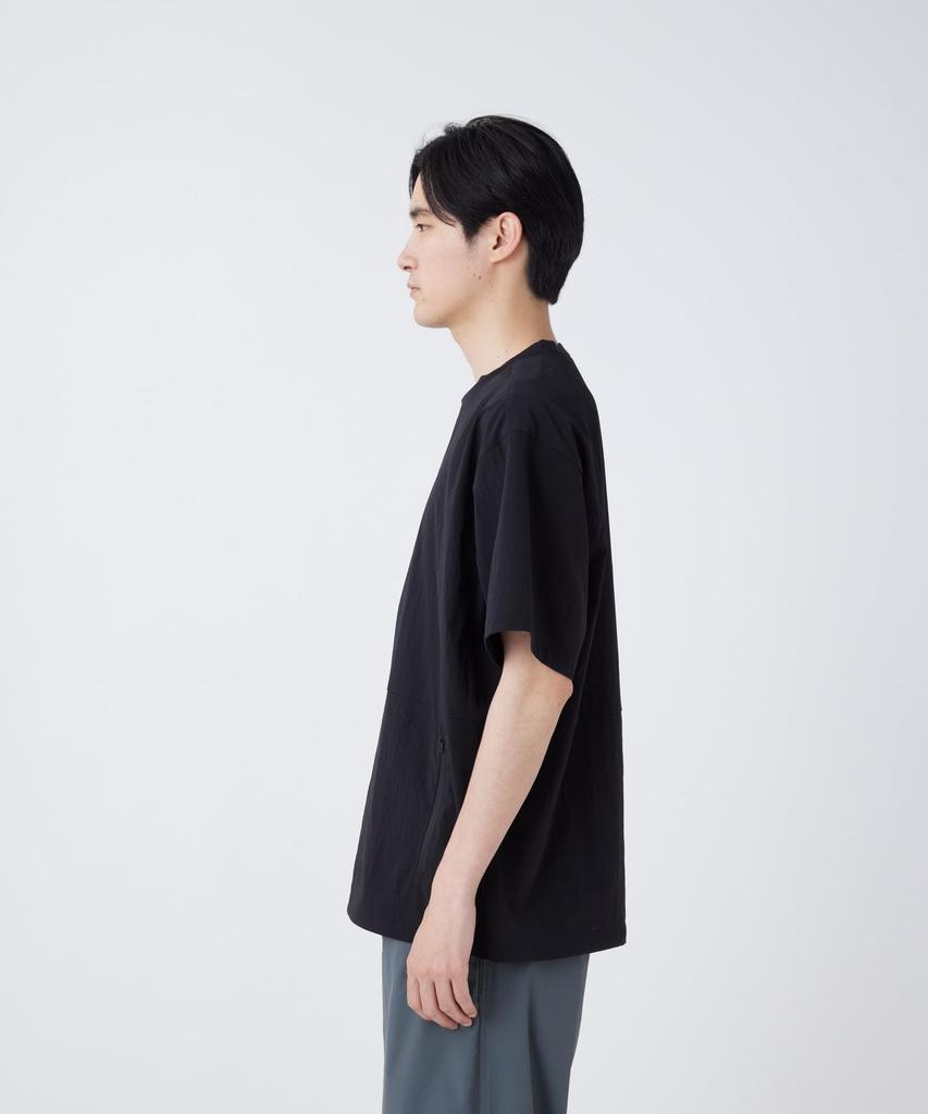 Breathable Quick Dry Short Size L [Snow Peak] T-Shirt CS-26SU015 T-shirt, Sleeve, Men's/Women's, BLACK,