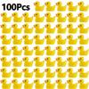 100 шт. миниатюрные фигурки из смолы мини-уточки украшения декор желтые животные садовые поделки крошечные утки ландшафтные растения фея MIT