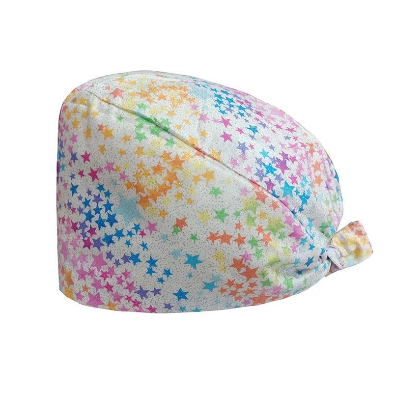 Cartoon Print Spa & Nurse Surgical Cap