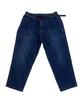 Gramicci Stretch Denim Loose Tapered Pants, 9/10 Length, G5SU-P082 (S, DARKUSED)