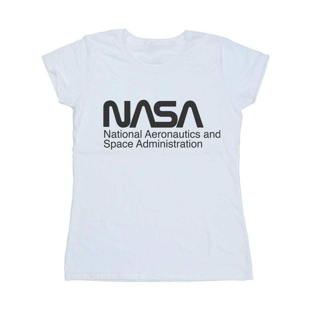 NASA Womens/Ladies Logo One Tone Cotton T-Shirt