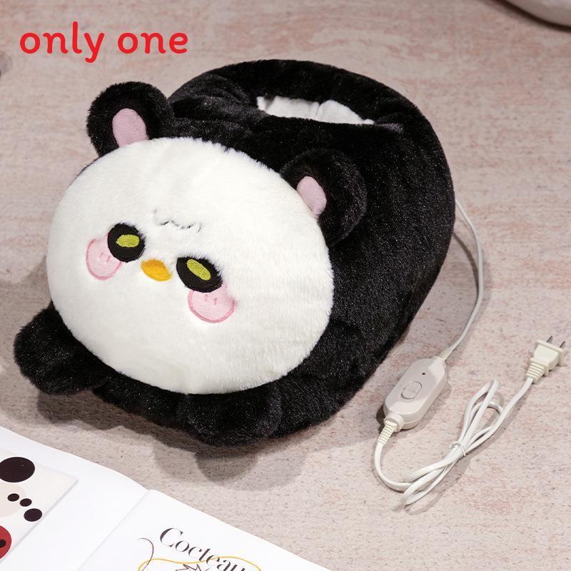 Cartoon Cat Warm Slippers With Plush Cotton Interior Indoor Couples Warm Footwear For Winter