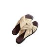Sheepskin grape mother same slippers women's summer folds kinked flat bottom outer wear sandals versatile square head cloud half drag
