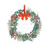 Yousheng Christmas Window Clings Large Christmas Wreath Decals with Bow Bells Balls Xmas Static Stickers for Glass Holiday Home Office Stores Decor