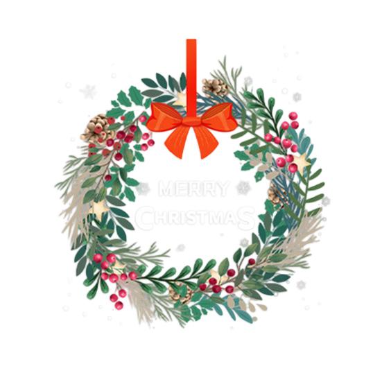 Christmas Window Clings Large Christmas Wreath Decals with Bow Bells Balls