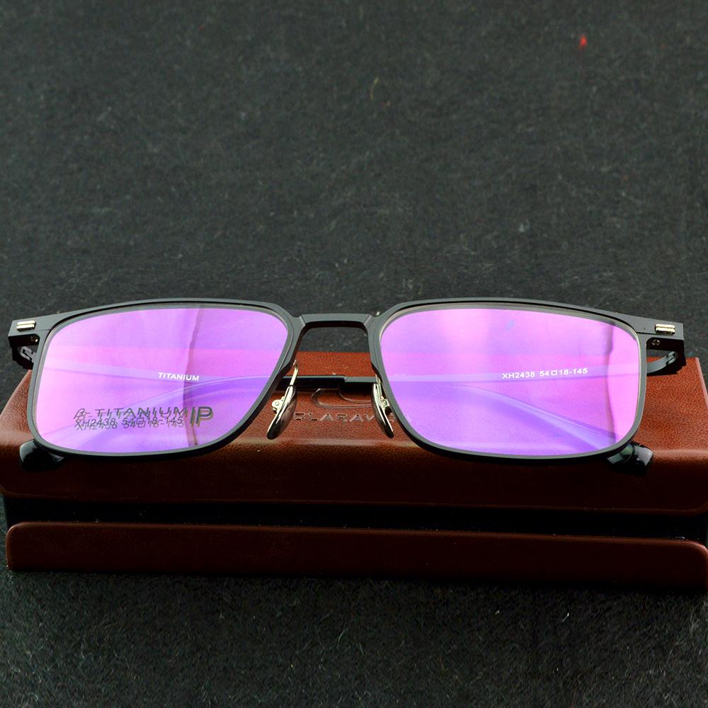 Clara Vida Pure Titanium Super Light Business Genius Only Oversized Conference Style Eye Glasses Frame Masculine Designer Wear