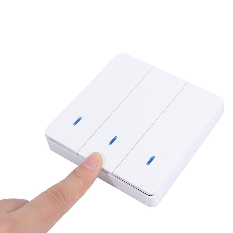 Настенный переключатель 433 МГц беспроводной настенный переключатель передатчика и релейный приемник переменного тока