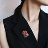 Цветок Брошь-Булавка на День Памяти Памятная Посвященная Солдату Износостойкая Антикоррозийная Патриотическая Булавка на Лацкан
