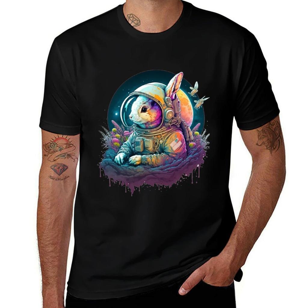 Cute Astronaut Rabbit TShirt UV Sun Protection Tee Shirt