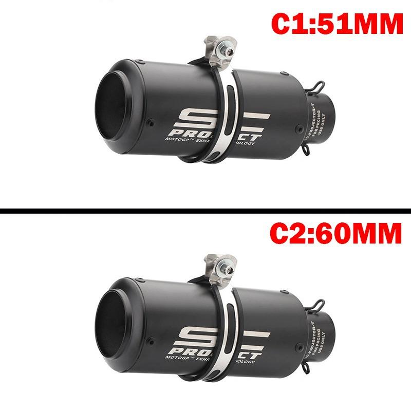 10 стилей, высокое качество, SC PROJECT, внутренний диаметр 51 мм/60 мм, выхлопная трубка мотоцикла, съемная трубка глушителя DB Killer, мотоцикл MTB ATV