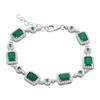 Серебряный браслет с натуральным агатом 8.63ct, вес изделия 11,25 гр (2173212)