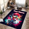 Custom personalization Super Mario Area Rug - Perfect For Kitchen, Bathroom,Laundry Room Decor Large Size Available,Gift All Seasons