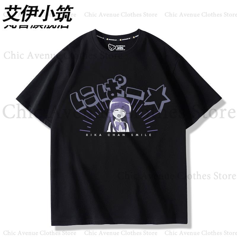 Аниме Higurashi When They Cry Серия Фурюдэ Рика Принт Футболка С круглым вырезом Пуловеры Летние Топы Футболка с коротким рукавом Хлопковая одежда