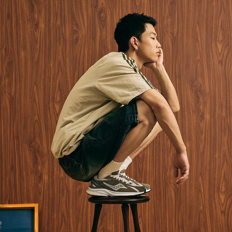 SAUCONY Kinvara 4 Retro Удобные Нескользящие Прочные Низкие Кроссовки для Бега Унисекс Кроссовки Зеленый Белый S79052-21