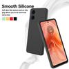 For Motorola Moto E14 4G Liquid Silicone Case Phone Back Cover with Hand Strap