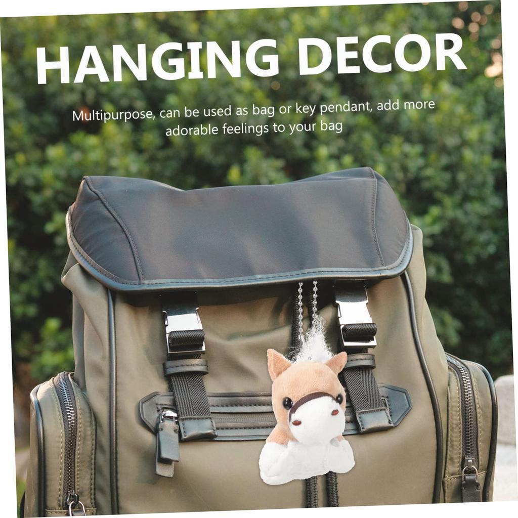 Iplusmile 12-Piece Toy Horse Birthday Decorations, Horse Party Favors, Plush Horse Stuffed Animals, Cute Keychains, Mini Animal Toys