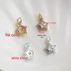14K Gold Plated Zirconium Star Pendant Necklace DIY Jewelry Accessory