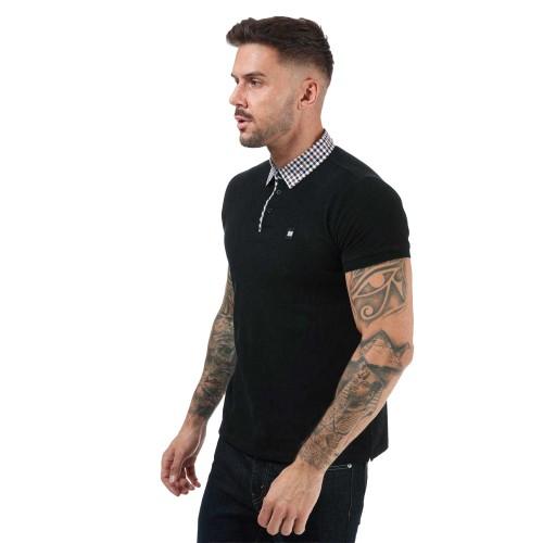 Weekend Offender Mens Nicks Checked Collar Polo Shirt