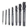 Набор метчиков-сверл KEWAYO, 7 шт., Спиральный метчик, Фасочный метчик, Сверление и нарезание резьбы, HSS