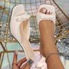 Slippers Women's High Heeled Square Toe Sandals Summer New Shoes Women's Size 35-42 Fashion Women's High-heeled Slippers