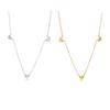 Tiny Heart Choker Necklace Dainty Layered Chain Women Daily Wear