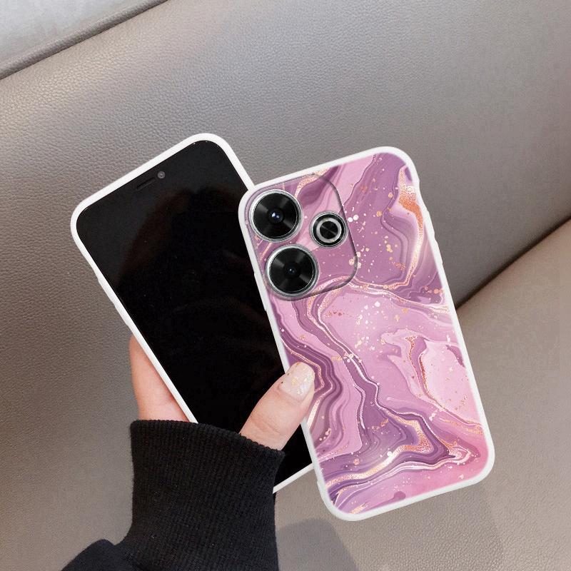 Мраморный бабочка мягкий силиконовый чехол для Xiaomi Redmi Note 13 Pro 13C 14T 15 Samsung A55 A35 M34 M35 S24 FE S25 Huawei Honor 200 iPhone противоударный чехол