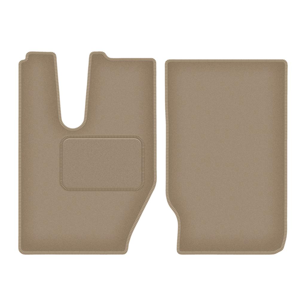 Dywaniki samochodowe welurowe do: Iveco X-WAY ciężarowy (2020-) beżowe