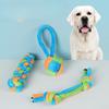Pet Toys Cotton Rope Gnawing Toys Teeth Grinding and Cleaning Dog Toys That Can't Be Broken By Biting Interactive Toys