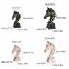 Modern Animal Sculpture Art Miniatures Figurine Micro Landscape Horse Head Statue  Cabinet