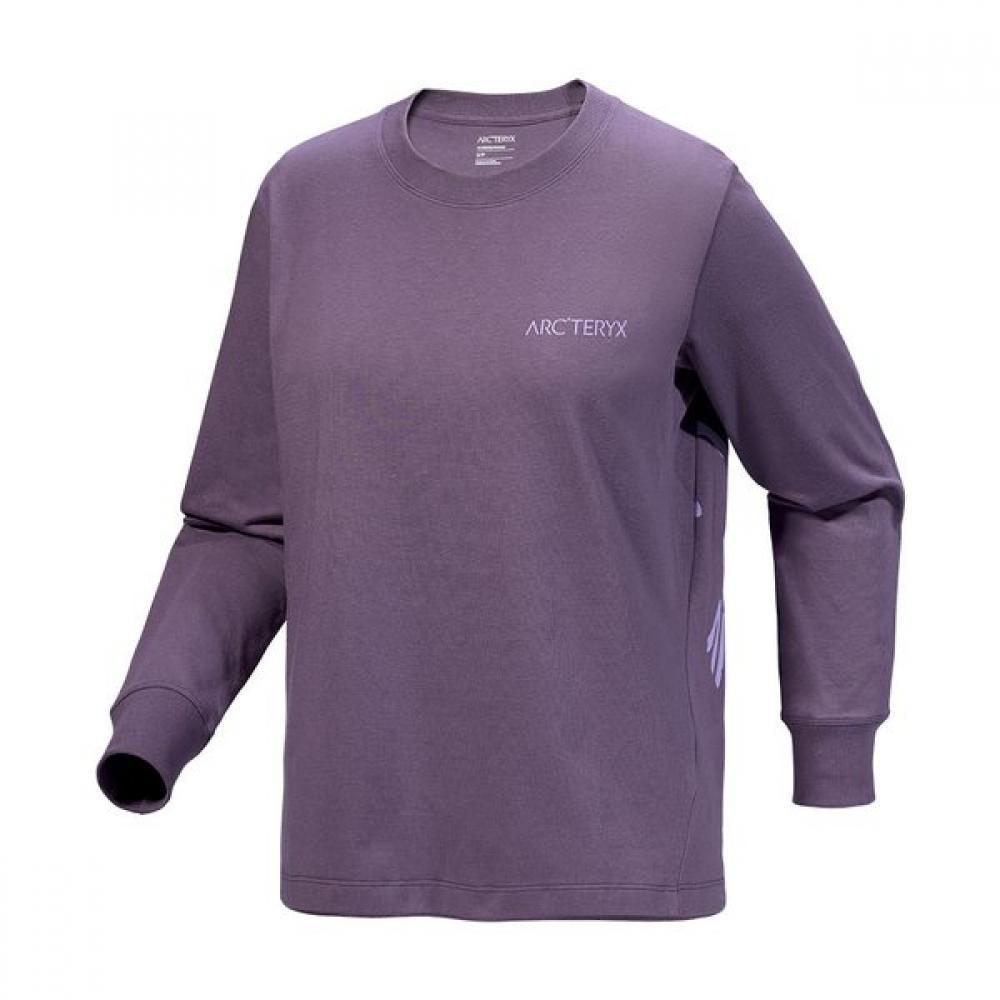 Arcteryx Ss26 Хлопковая футболка с круглым вырезом Crag Cotton Bird Ls Женская Atqsw08469