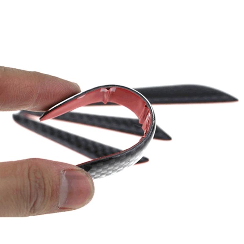 Полоса для предотвращения столкновений на двери автомобиля, защита кромки двери, защитная накладка из углеродного волокна, накладки на угловой бампер для двери автомобиля