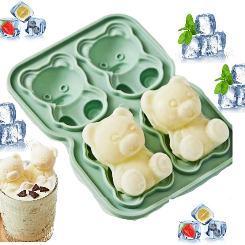 Bear Ice Cube Mould Silicone Ice Cube Home Ice Cream Ice Cream Frozen Ice Ball Ice Box Ice Mould