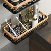 Hole-free Toilet Shelf Bathroom Shelf Aluminum Toilet Washroom Supplies Wall Storage Rack