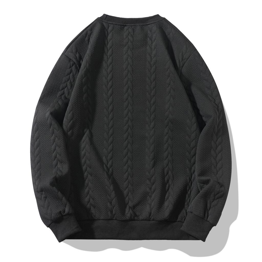 Мужская модная толстовка с круглым вырезом и длинными рукавами для отдыха