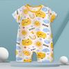 Baby Thin Onesie Summer Newborn Short Sleeved Crawl Suit Cartoon Pajamas for Boys and Girls