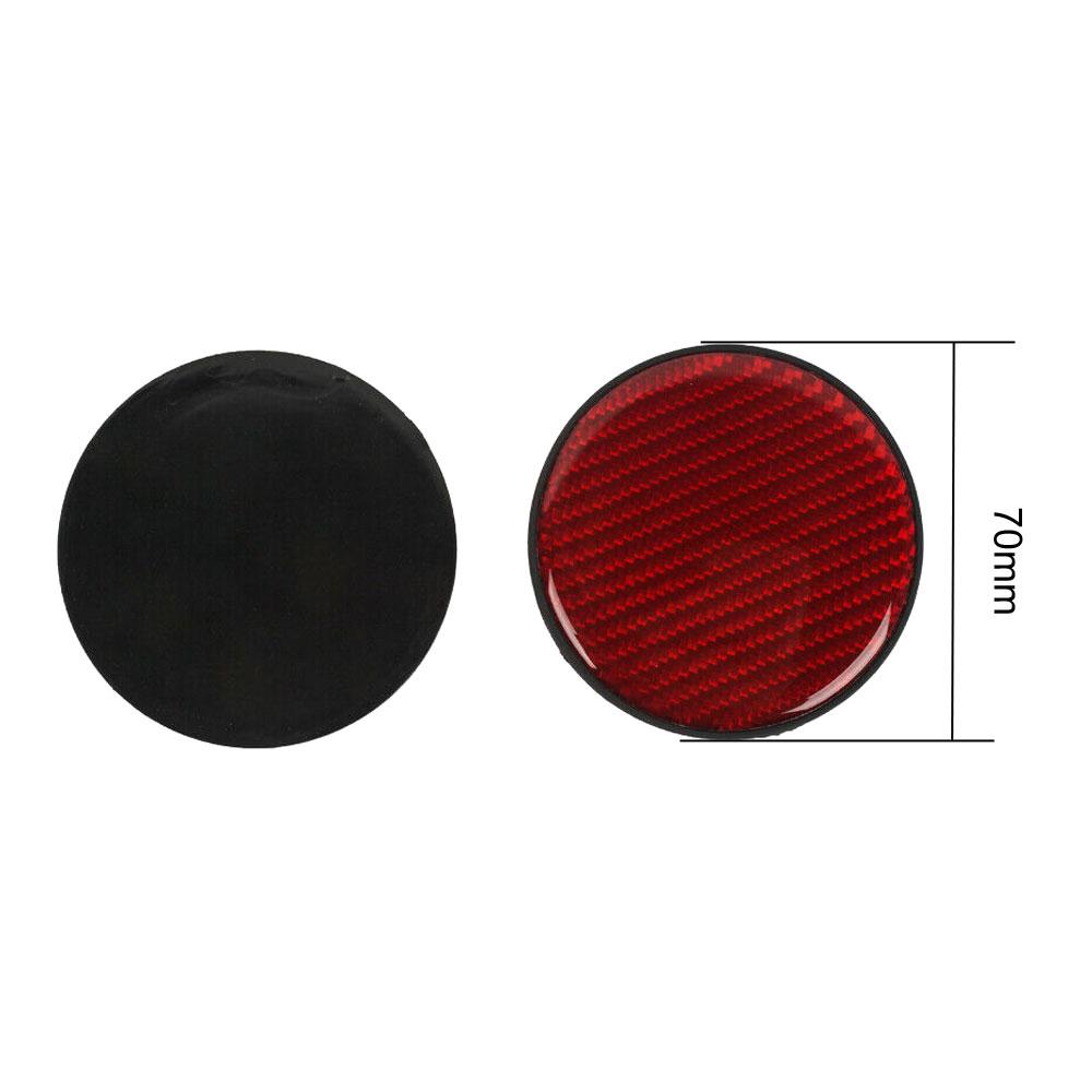 2pcs High Quality Red Carbon Fiber Car Cup Holder Pad Water Cup Slot Non-Slip Mat Universal Interior Parts Car Accessories