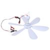 12V Portable Ceiling Fan 20inch Hanging Ceiling Fan Camping Tent Fan 6 Leaves for Outdoor Gazebos Ceiling Fan