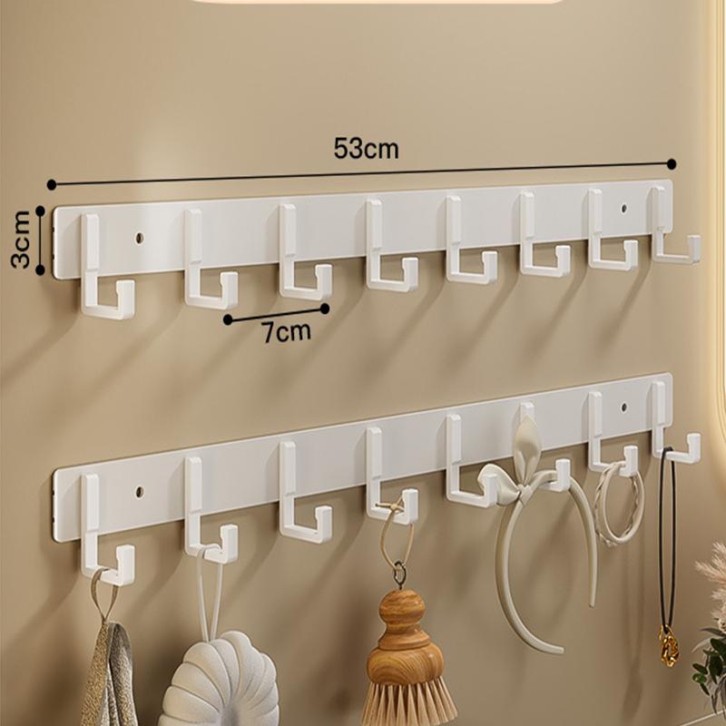 Крючок для одежды Настенный настенный шкаф для тестирования Полотенце Ванная комната На стене даже ряд Бесплатный удар за дверью Крючок для одежды в ванной комнате
