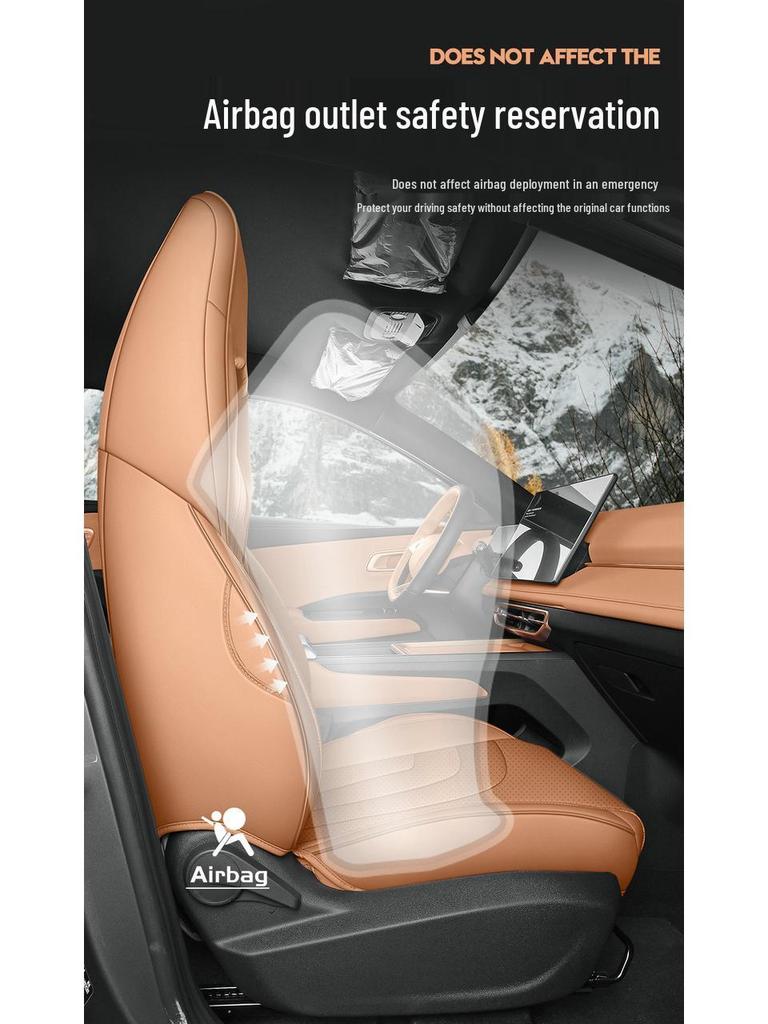 Neta X Чехол-подушка на сиденье автомобиля из натуральной кожи - Всесезонный, Универсальный размер