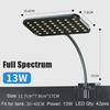 Full Spectrum Aquatic Plant High Intensity Aquarium Lamp Aquatic Plant Lighting Lamp Black Clamp Light Energy Saving Universal