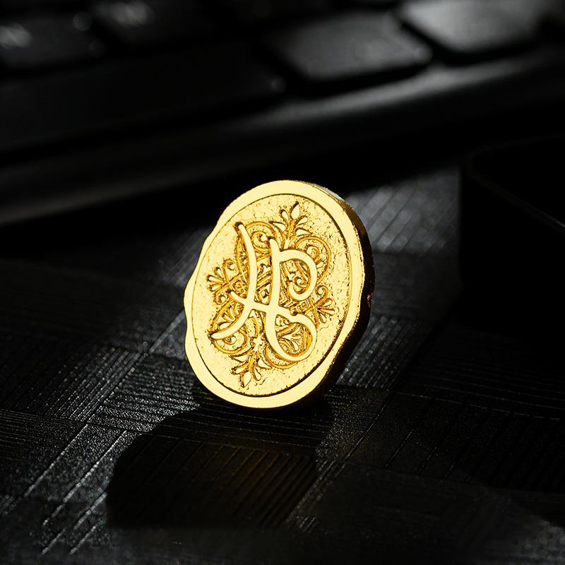 Ретро-сургучный штамп, головка 26 букв алфавита AZ, набор печатей, инструменты для декора почтовых ящиков, античный сплав, головка печати, свадебное ремесло, подарок