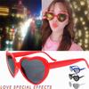 Novel Romantic Fashion Women Gift At Night Heart-shaped Special Effects Glasses Sunglasses