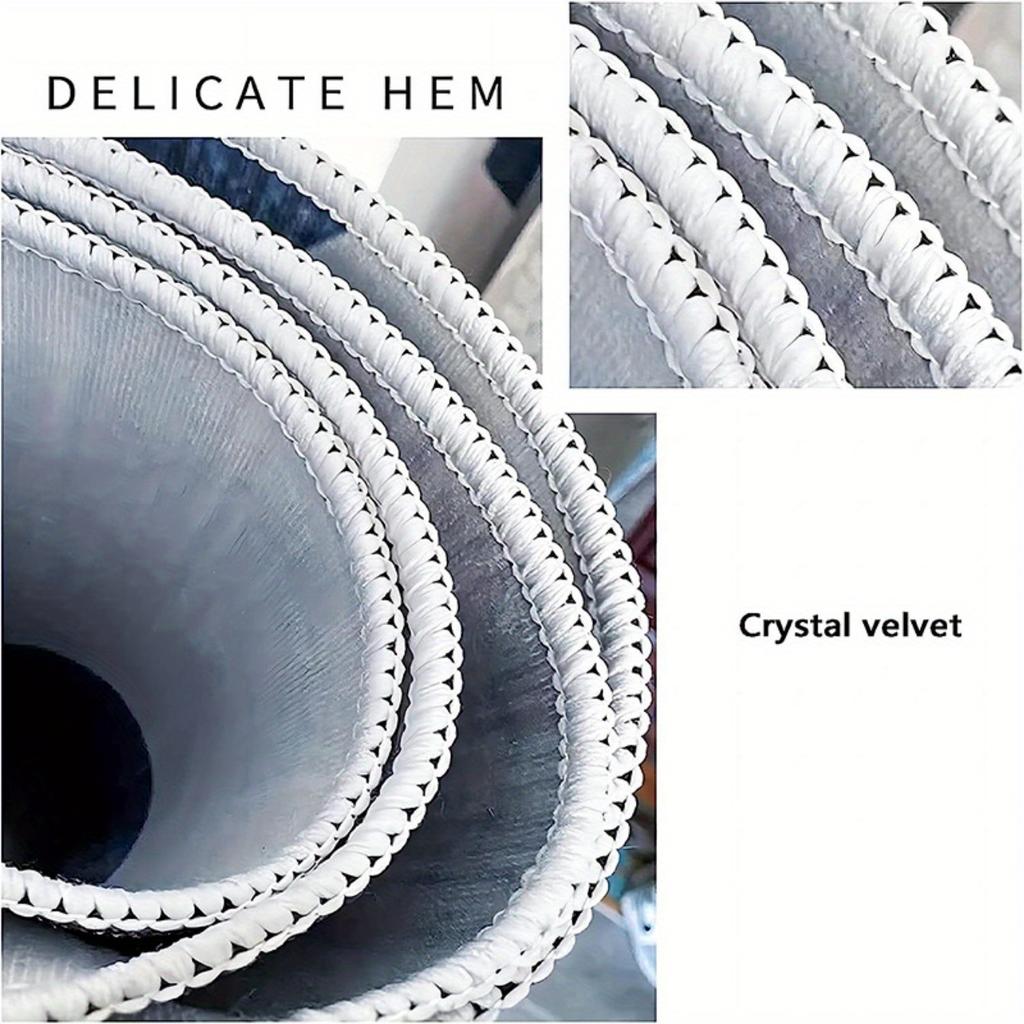 1pc Dartboard Flame Design Non-Slip Crystal Velvet Area Mat - Machine Washable Durable Mat Mat for Living