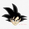 Patches For Clothes Bag Iron On Thermal Stickers Goku Head Goku Trunks Pattern Washable Heat Transfer